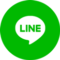 Lineのアイコンが中央に配置された緑色の画像