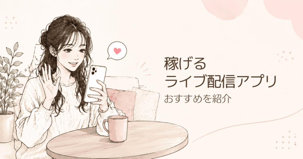 稼げるライブ配信アプリおすすめ7選！顔出しなしOKで収益化しやすいサービスを紹介