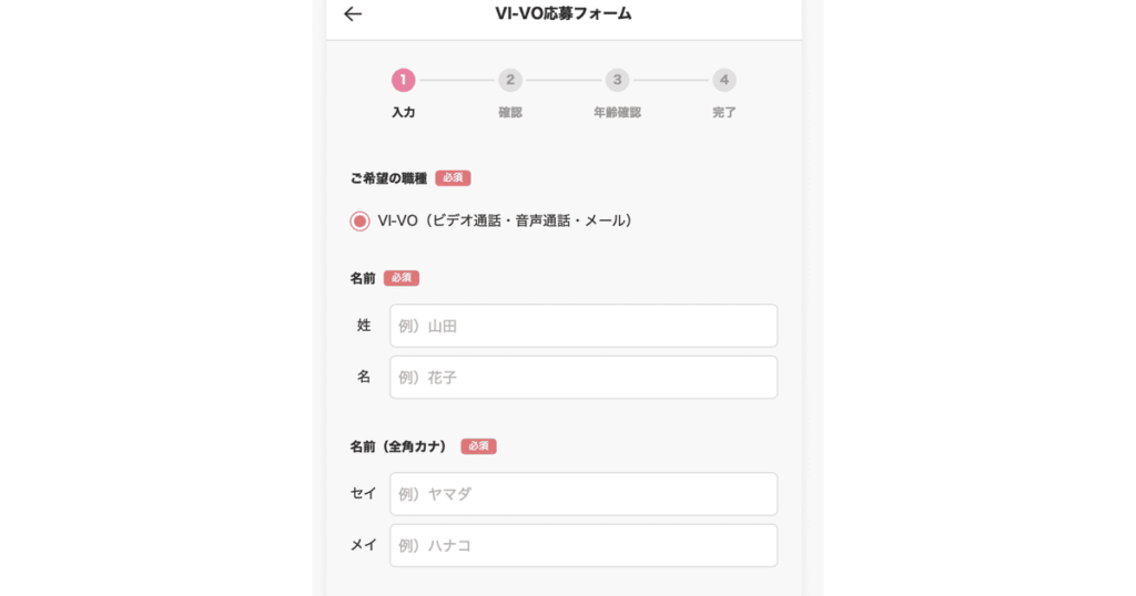 VI-VO応募フォーム