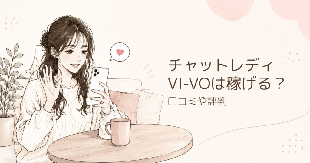 チャットレディ「VI-VO（ビーボ）」は稼げる？口コミや評判、稼ぐコツを徹底解説