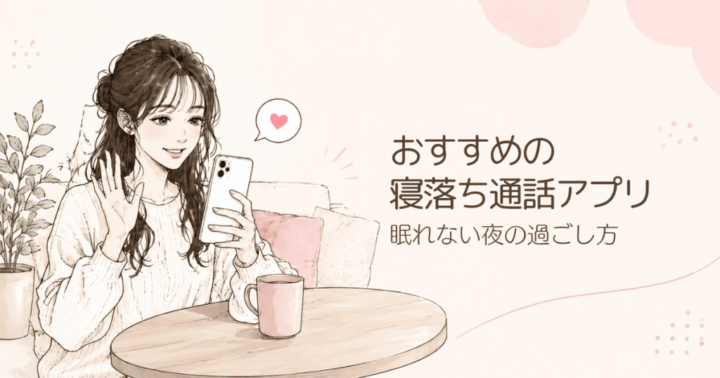 【無料あり】寝落ち通話アプリおすすめ7選！眠れない夜は人やAIの声で眠ろう