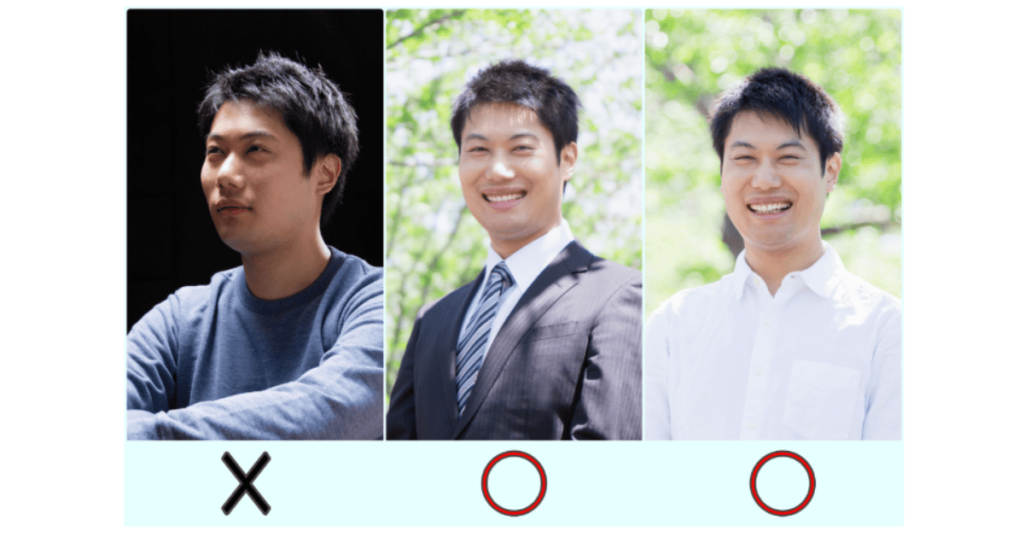マッチングアプリ写真　男のNG例